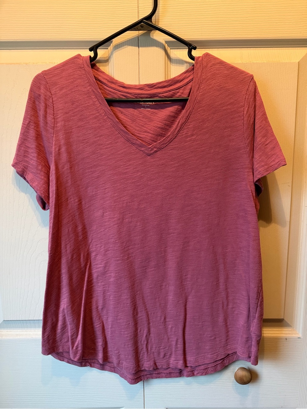 Old Navy Women’s V-Neck Short Sleeve Top - Dusty Rose